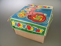 Tin toys HAPPY BUNNY ★★日本製 玉あそび兎 ウサギ＆ニンジン!! 作動良好 ゼンマイ シール玩具「定形外/LP可」★★未使用 デッドストック_画像9