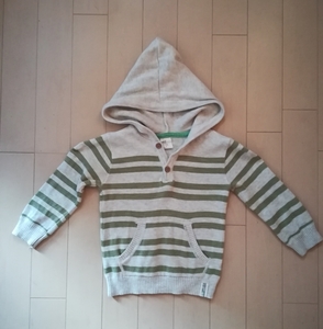 H &amp; M Baby Children Sweater 80 Хлопковый свитер весенний свитер 100%хлопок с капюшоном