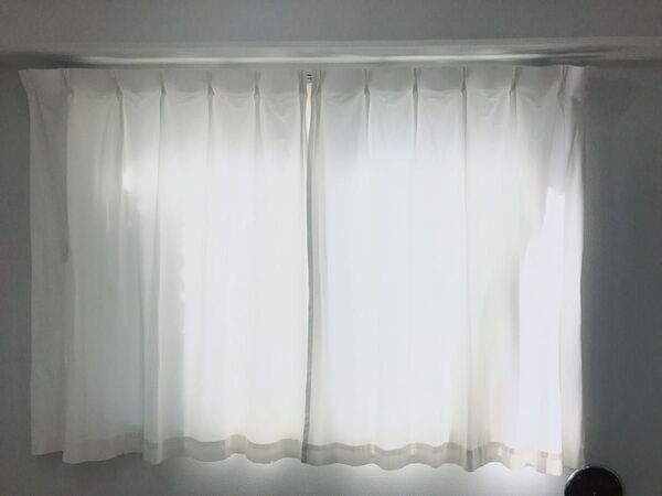 【無印/MUJI防炎カーテン&遮光レース】無地・白