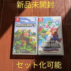 【新品未開封】スーパーマリオブラザーズ・ワンダー & マインクラフト