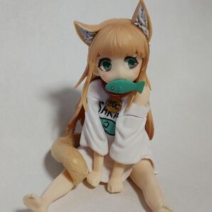猫耳美少女フィギュア 座位高さ約7cm きなこ