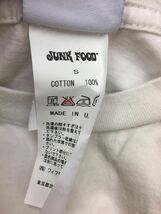 ジャンクフード junk food Tシャツ 半袖 Sサイズ メンズ 白色 ホワイト 【4677】F_画像4