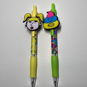 竹下ぱらだいす ラバーマスコット付きボールペン 2本セット