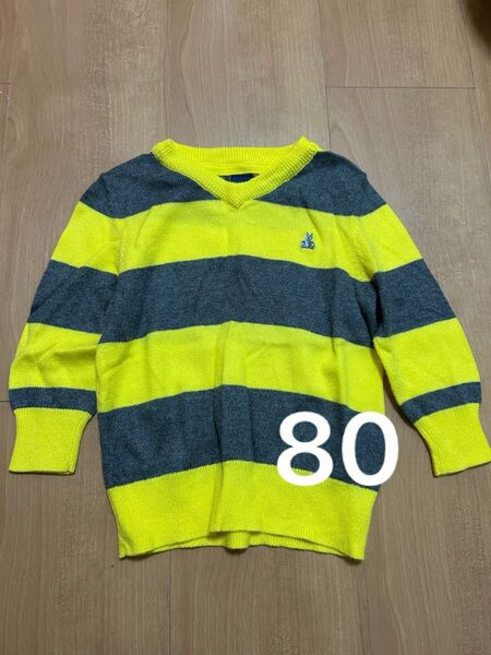 babyGAP ボーダー柄 セーター ニット 長袖 12-18m 80