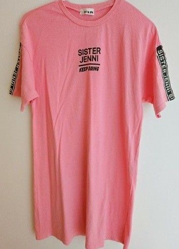 Sister JENNIピンクTシャツワンピ150