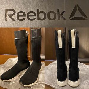 【箱付】Reebok（リーボック）ソックランナー スニーカー ブラック メンズ