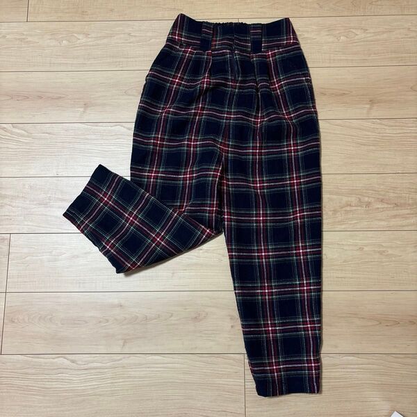 パンツ タータンチェック スラックス