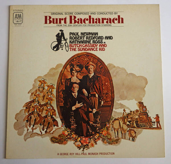 中古LP 明日に向って撃て! バート・バカラック Burt Bacharach Butch Cassidy And The Sundance Kid サウンドトラック 雨にぬれても A&M