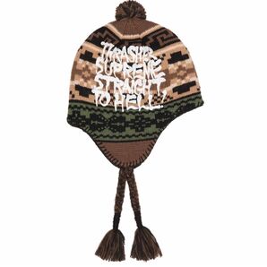 Supreme Thrasher Earflap Beanie スラッシャー 茶