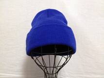 青・シンプルで使いやすい柔らかアクリルニット帽・ニットキャップ・8761_画像5