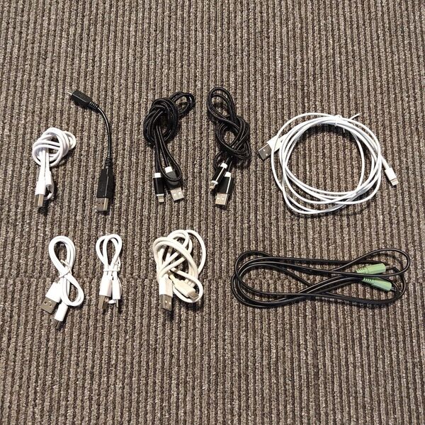 Lightning、USB、AUXケーブル 9本セット