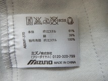 未使用 MIZUNO ミズノ Re SWEAT A60MF370 メンズ トレーニングパーカ プルオーバー サイズXL グレイ×ルビーレッド_画像10