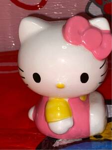 ☆ハローキティ 陶器製 貯金箱 サンリオ 1997 ピンク 可愛い インテリア コレクション ネコ 猫 ねこ