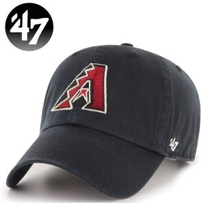 ☆正規品新品☆47BRAND CLEAN UP フォーティセブン キャップ 帽子 クリーンナップ コットン素材 アリゾナ ダイヤモンドバックス ブラック