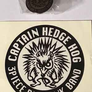 CAPTAIN HEDGE HOGステッカー&ピンバッジ キャプテンヘッジホッグ