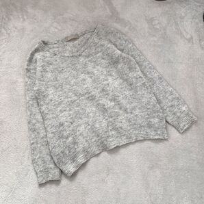 A day in the life アデイインザライフ モヘヤ ニットセーター 長袖 滑らか着心地