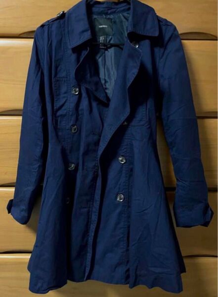 FOREVER 21 ネイビー トレンチコート S