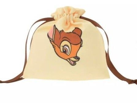 バンビ 巾着袋 リボン紐 DISNEY Store クラシック ポーチ 新品タグ付き ディズニーストア bambi