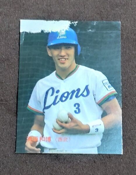 カルビー ベイスボール カード 1987 No.203 3 清原和博 西武ライオンズ BASEBALL CARD プロ野球カード