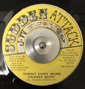 Respect Every Sound / Chucker Berry オリジナル盤　７インチ　Sleng Teng Riddim