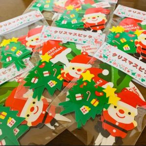 クリスマス Xmas お弁当 製菓 マフィン ケーキ ピック 4柄 10枚入 サンタクロース ツリー 柊 サンタ帽子