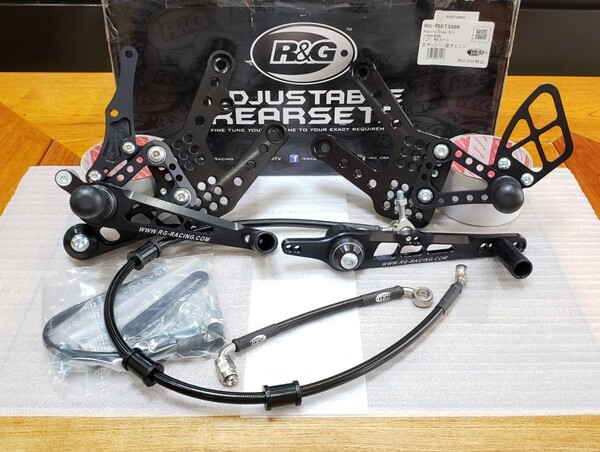 R&G│バックステップ|YZF-R6(17-)│ブラック│正/逆チェンジ可│RJ27│RSET33BK