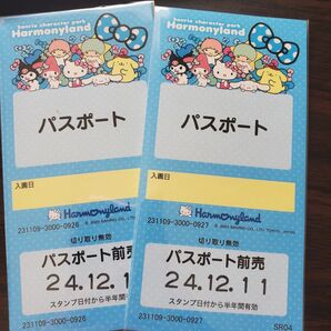 サンリオハーモニーランド チケット 2枚 サンリオ