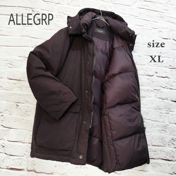 【大きいサイズ】アレグロ ALLEGRP 肉厚 ダウンジャケット ファー欠品