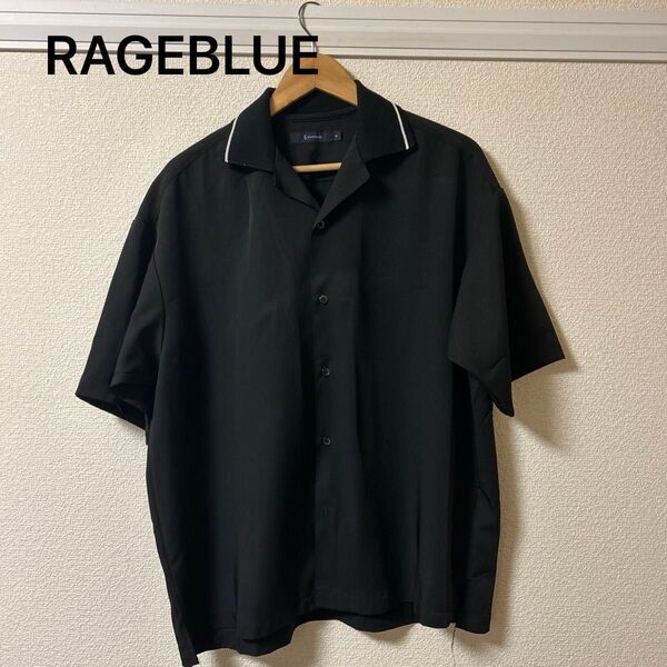 【RAGEBLUE】襟付きシャツ 黒