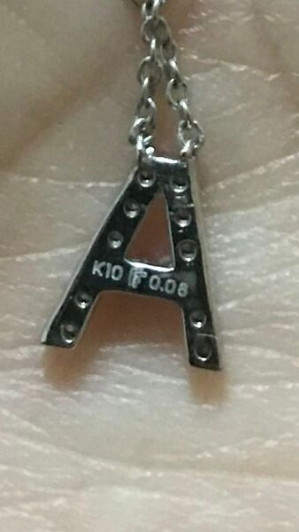 K10ダイヤモンド ネックレス