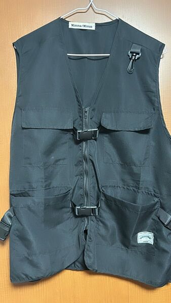1800→1400 フィッシングベスト L ベスト ブラック アウトドア フィッシング