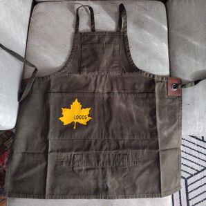 エプロン キッズ ロゴス グリーン 新品 おまけ付き