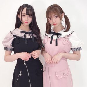 Honey Cinnamon ハニーシナモン ハートバックル 台形ジャンスカ ワンピース スカート ブラック 量産型 地雷系