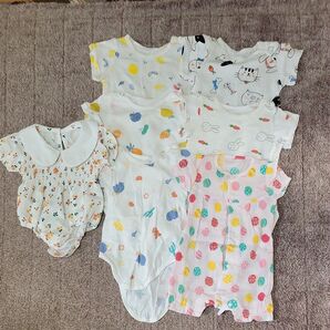半袖 ロンパース 7枚 まとめ売り 女の子