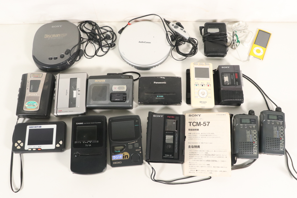 ポータブル CDプレーヤー MDプレーヤー カセットプレーヤー WALKMAN - メルカリ