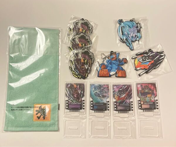 仮面ライダー ガヴ ガッチャード 一番くじ E賞 ハーフタオル F賞 アクリルスタンド H賞 ラバーキーホルダー 12点