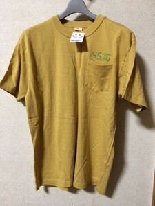 NINE BLOCKS　半袖Tシャツ　山吹色　新品タグ付