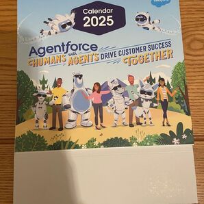 Salesforce セールスフォース 卓上カレンダー 2025年カレンダー
