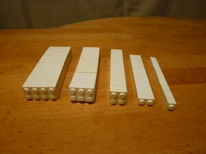 LEGO　ピースの組み合わせ白