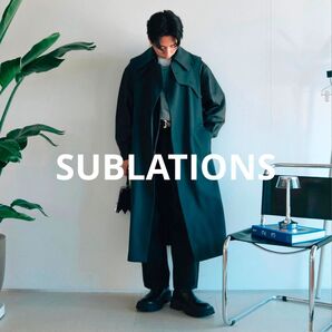 美品 SUBLATIONS ノースリーブ ギャバジンコート