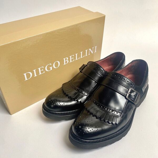 bprBEAMS BELLINI ベリーニ キルトストラップ ローファー 美品 ブラック 36 23cm