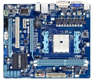 新品に近い GIGABYTE GA-A75M-S2V マザーボード AMD A75 Socket FM1 Micro ATX DDR3