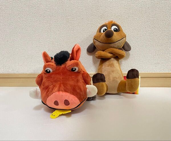 ライオンキング M ぬいぐるみ ティモン プンバァ 2点セット