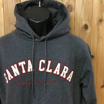 Champion ◇チャンピオン // メンズ size S グレー 長袖 スウェット フーデッド パーカー SANTA CLARA 裏起毛 トップス ☆ USA古着_画像1