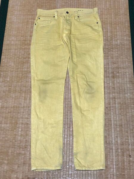 21. 早い物勝ち! Gap ギャップ 1969 イエロー スリムフィット デニム Sサイズ 複数購入対応 割引対応あり