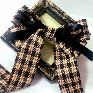 チェックリボンクリップ