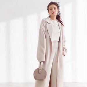 GRL グレイル リバーロングコート アイボリー