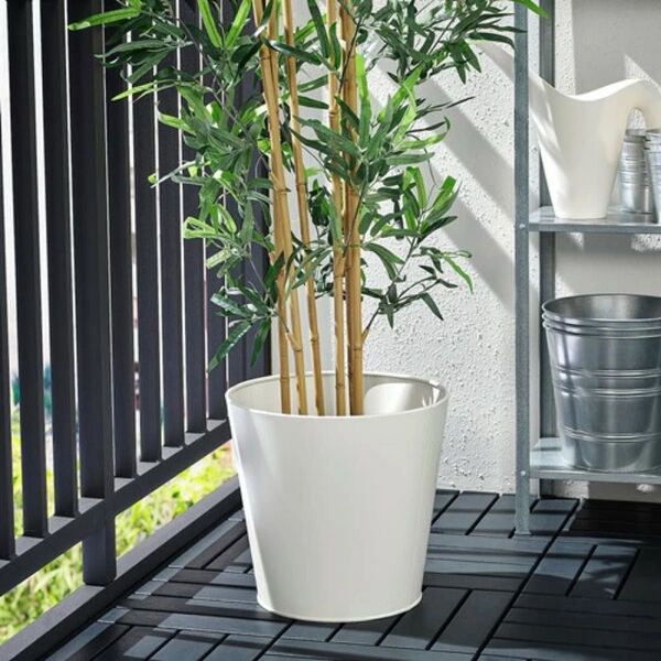 VITLOK◆ヴィートローク◆プランター◆室内用鉢カバー3点◆32cm◆オフホワイト◆IKEA◆イケア◆
