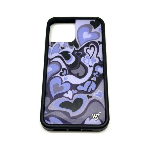 wildflower iPhoneケース iPhone12promax ハート パープル