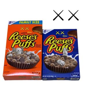 ●KAWS・カウズ ●Reese's Puffs Cerealシリアル●限定版セット●●ノーマル・ファミリーサイズセット